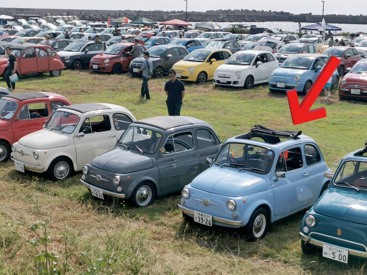 フィアット500、1972年、希少右ハンドル、走行12.2萬(wàn)km、車(chē)検令和8年1月、35年愛(ài)用、FIAT500L、チンクエチェント、CINQUECENTO、NUOVA 500