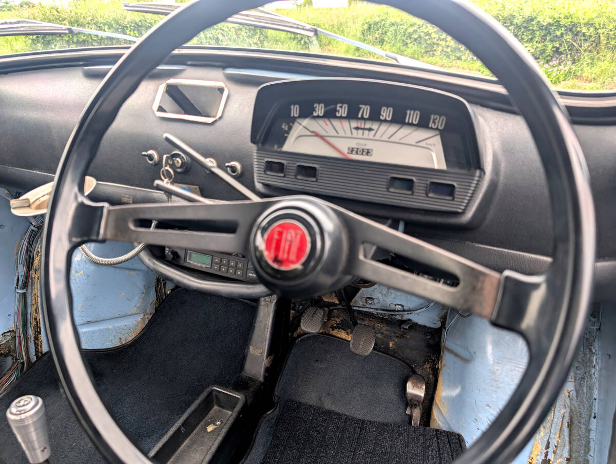 フィアット500、1972年、希少右ハンドル、走行12.2萬(wàn)km、車(chē)検令和8年1月、35年愛(ài)用、FIAT500L、チンクエチェント、CINQUECENTO、NUOVA 500