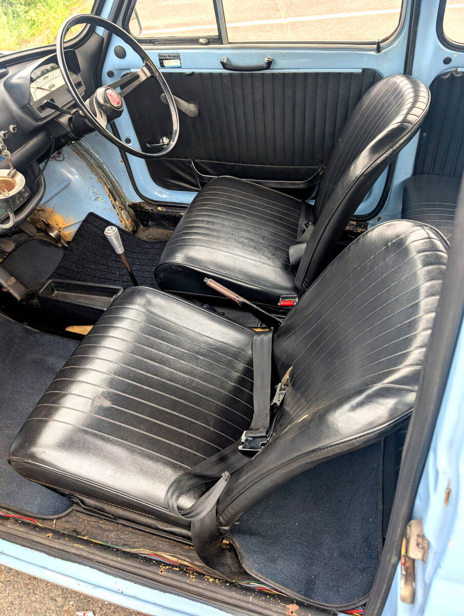 フィアット500、1972年、希少右ハンドル、走行12.2萬(wàn)km、車(chē)検令和8年1月、35年愛(ài)用、FIAT500L、チンクエチェント、CINQUECENTO、NUOVA 500