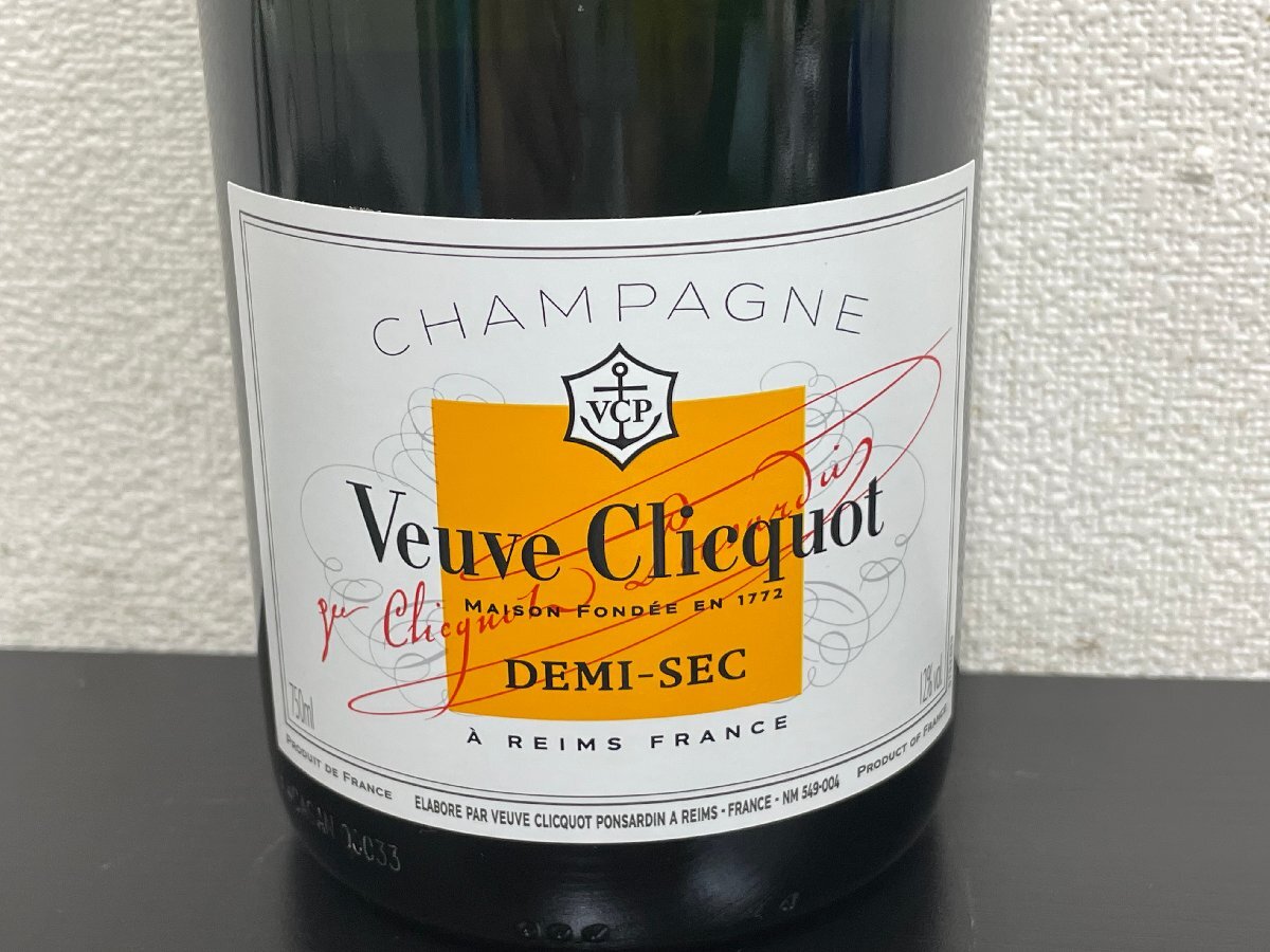 【未開栓?古酒】1円スタート☆Veuve Clicquot ヴーヴ?クリコ ドゥミセック シャンパン 750ml 12％