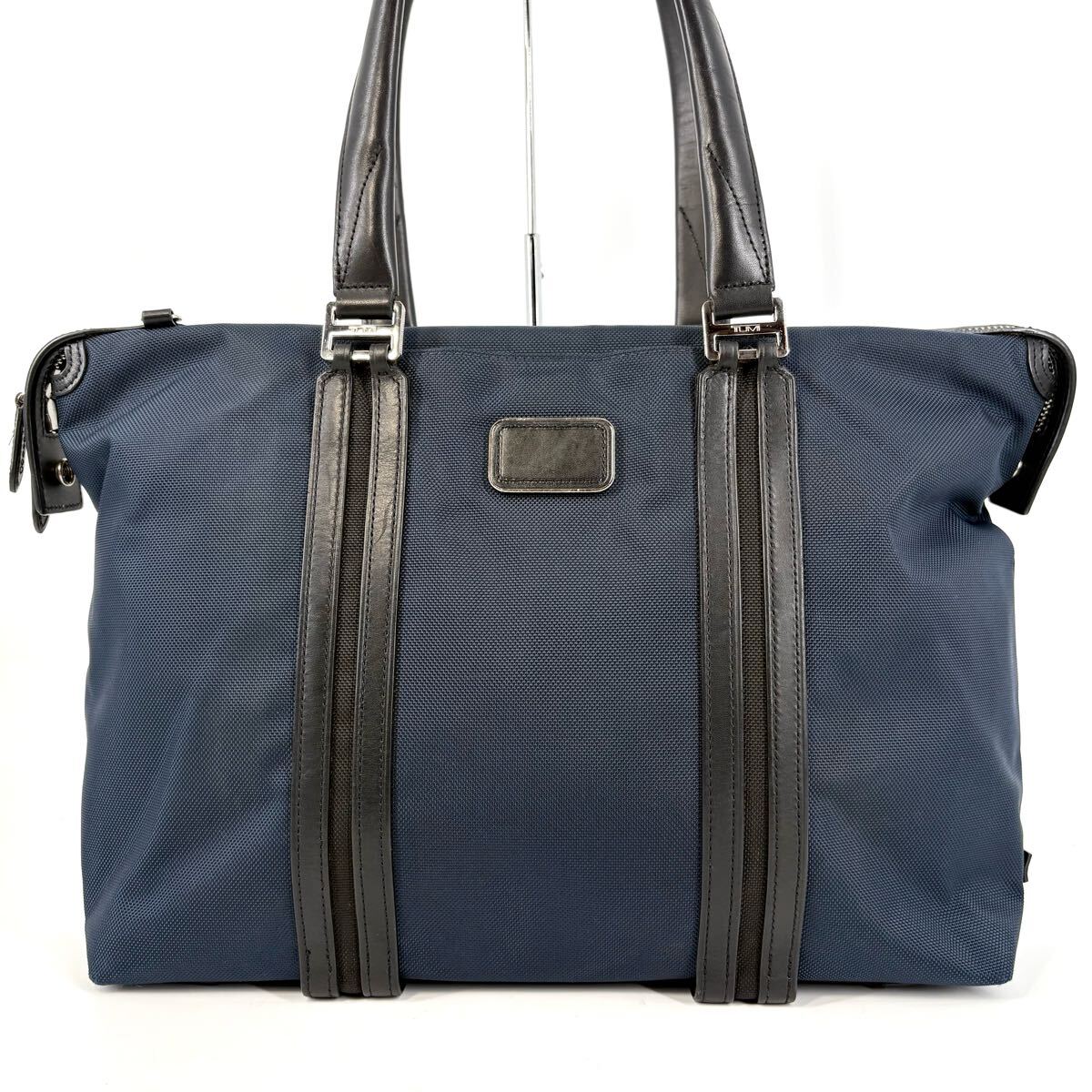 ●美品 TUMI トゥミ ジャービス JARVIS トートバッグ ビジネス ハンド ブリーフケース メンズ 肩掛け A4収納 自立 通勤 ネイビー ブルー