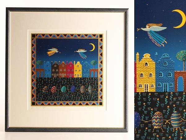 琴》送料無料 小澤摩純 リトグラフ 「Easter Angel」 87/200