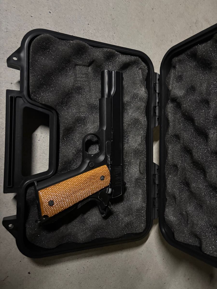 ジャンク SRC M1911 ガスガン ブローバック　ハーフ　社外ハンドカバー　日本國內(nèi)販売品　 東京マルイ　 コルトガバメント M1911A1