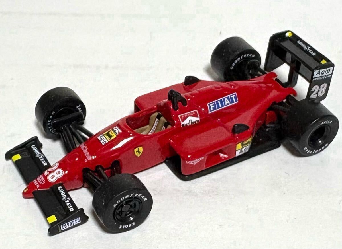 京商 1/64 DyDoデミタスコーヒーキャンペーン フェラーリF1シリーズ No.4 フェラーリ F1/87 ゼッケン28 G.ベルガー 1988 F1 Marlboro