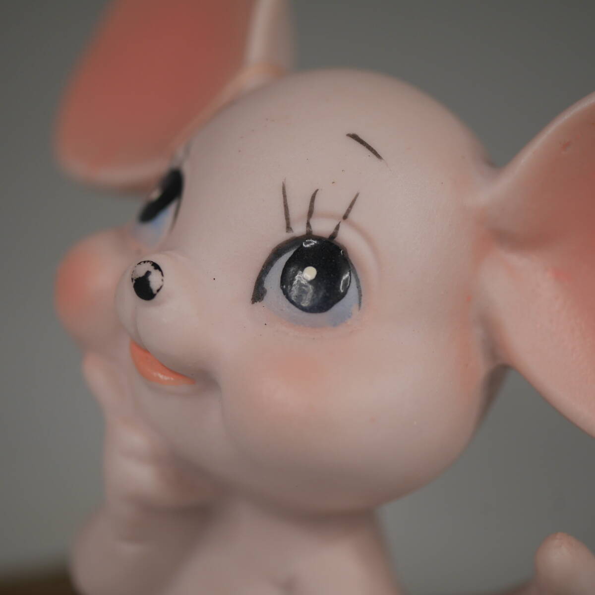 即決！デッドストック フィギュリン アメリカ 輸出品 陶磁器 里帰り PINKY MOUSE ピンキーマウス ねずみ 瀬戸焼 日本製 検ミッキーマウス Y_画像6