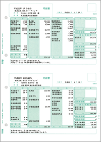 彌生　給與明細(xì)書(グリーン)　336001G　送料無(wú)料　新品