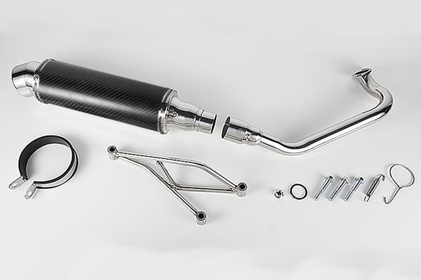 バイクパーツセンター アドレスV125/G/S CF4EA CF4MA カスタムマフラー カーボン スズキ バイクパーツセンター