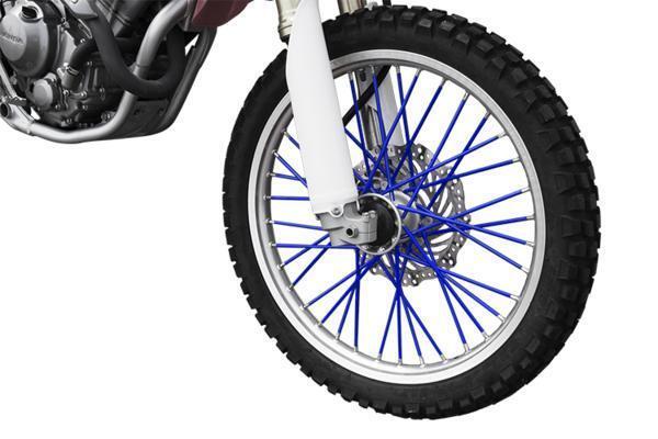 新品 スポークラップ 190mm 青 40本セット ホイール1本分 ブルー スポークスキン バイクパーツセンター