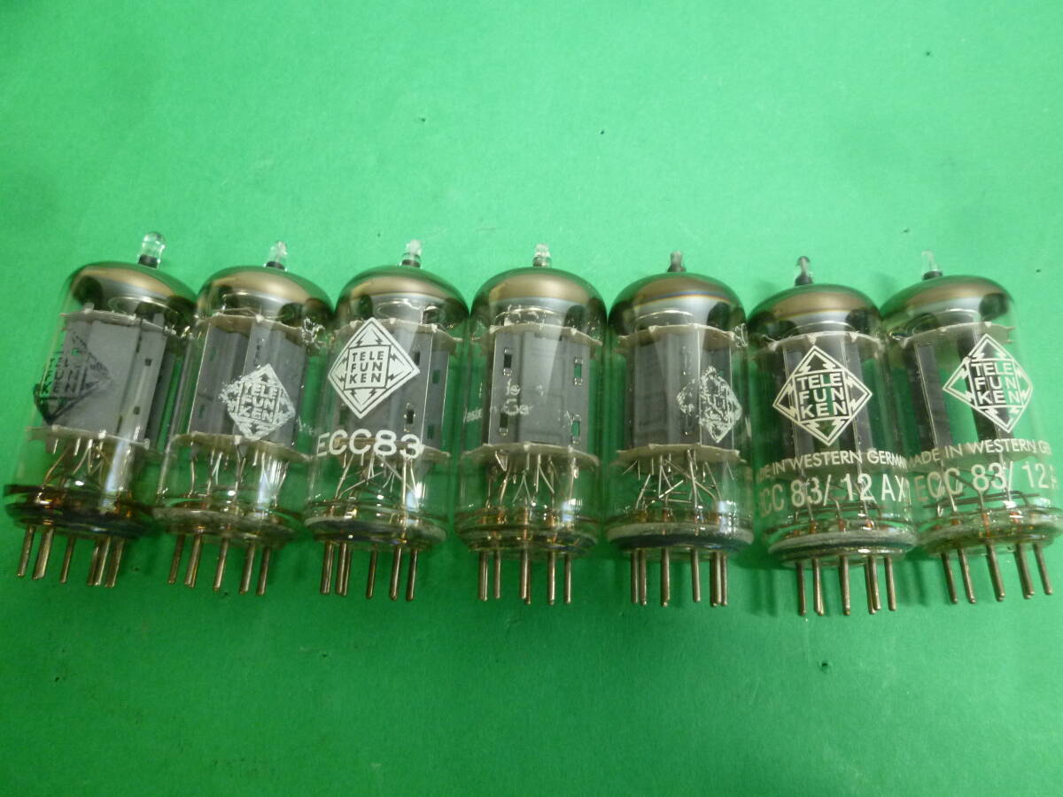 真空管ECC83 Telefunkenダイヤマーク2個 セット TELEFUNKEN ECC83