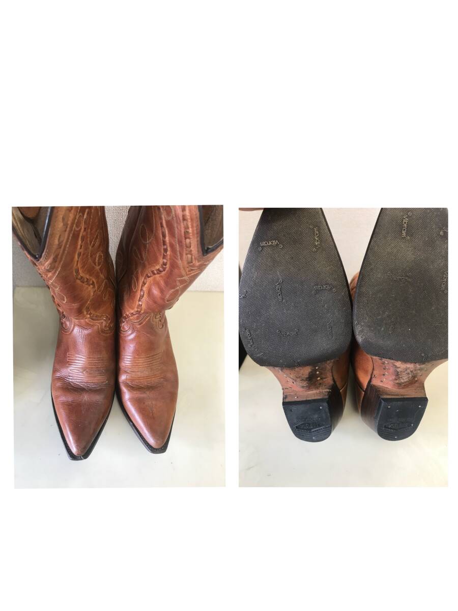 1065　ウエスタンブーツまとめ?。醋悭互氓取ˉ籁％螗譬`ジ　革　VIBRAM TonyLama DANPOST 　シューズ　※傷?破れあります