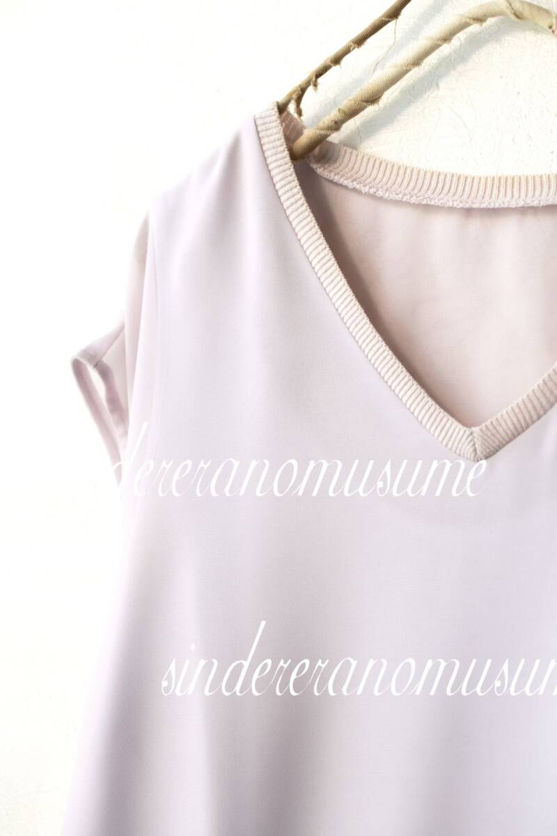 ★マイストラーダ　ラベンダーピンクフレンチスリーブブラウス　プルオーバー★