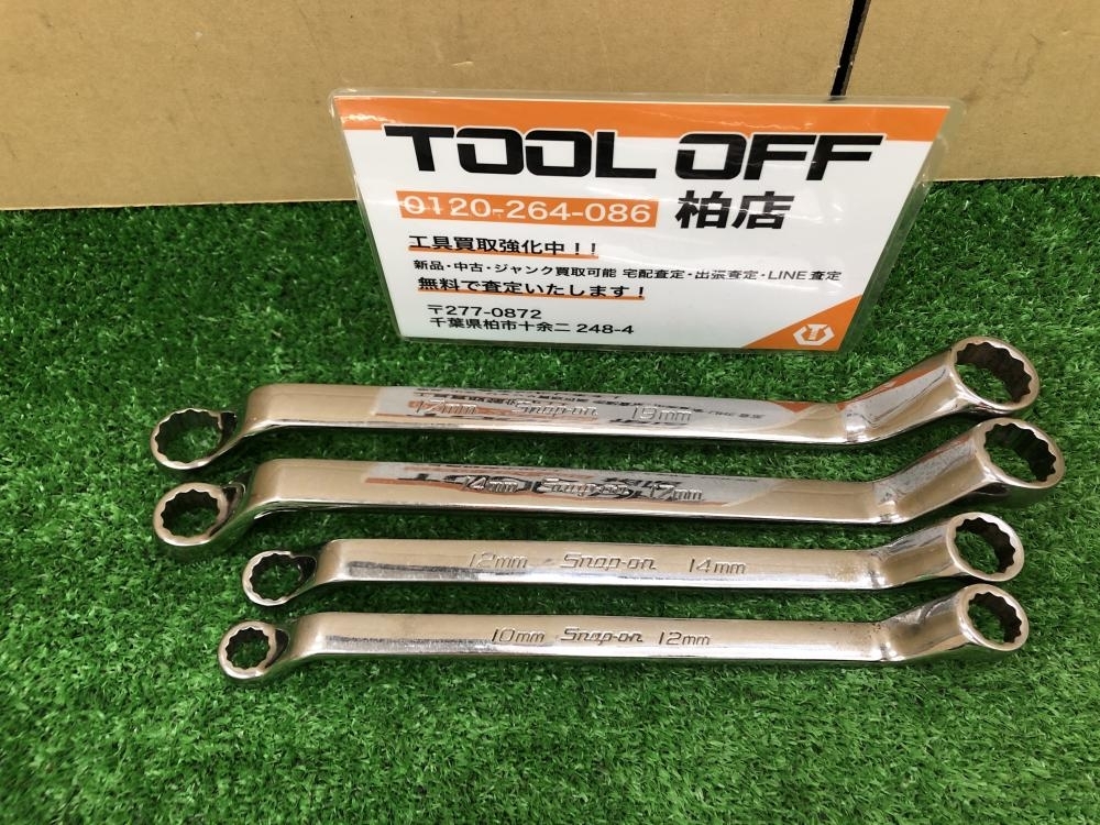 010■おすすめ品■スナップオン Snap-on ディープ オフセットメガネレンチ 4點セット XOM1719/1417/1214/1012