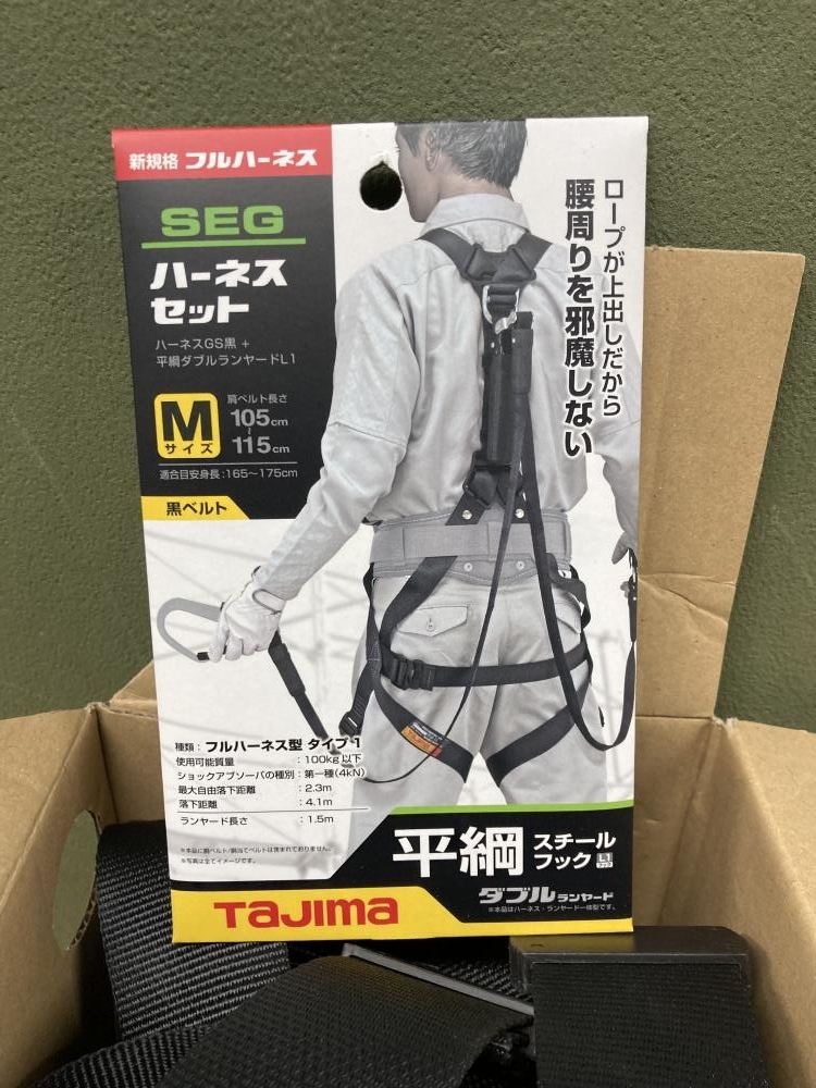 018* рекомендация товар *Tajimatajima полный Harness type двойной Ran ярд комплект A1GSMFR-WL1BK *2023 год 12 месяц производства *M размер 