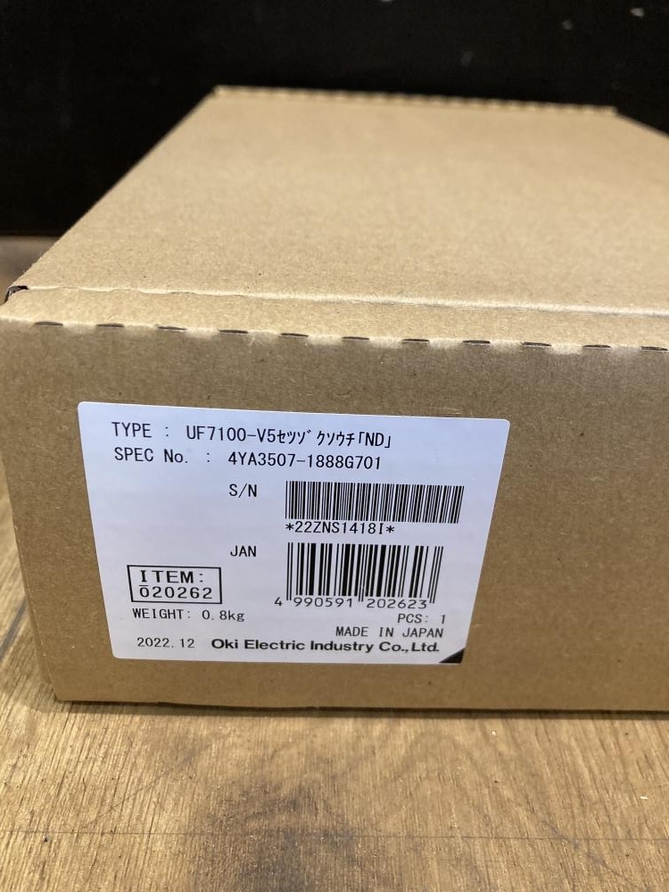 019■未使用品?即決価格■沖電気工業(yè) PHS用管理接続裝置 UF7100-V5セツゾクソウチ「nd」 22年制