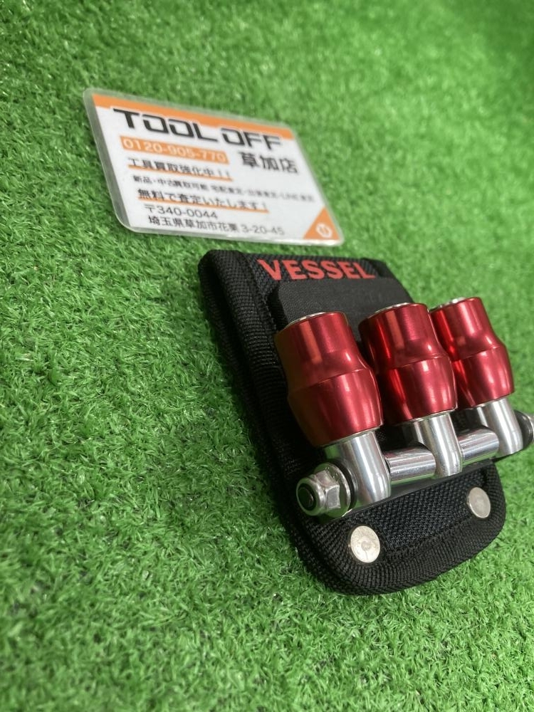 006□未使用品?即決価格□ベッセル クイックキャッチャー　3連ホルダーマグネット付 No.QB-10MB3B　赤　保管品　パッケージ無し