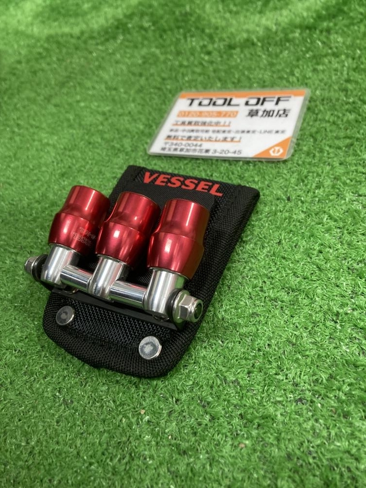 006□未使用品?即決価格□ベッセル クイックキャッチャー　3連ホルダーマグネット付 No.QB-10MB3B　赤　保管品　パッケージ無し