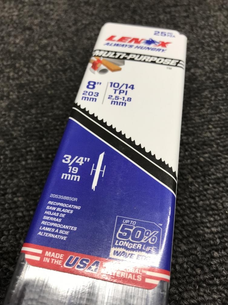 017◇未開(kāi)封品?即決価格◇LENOX セーバーソーブレード 替刃　25pcs 20535B850R ⑩