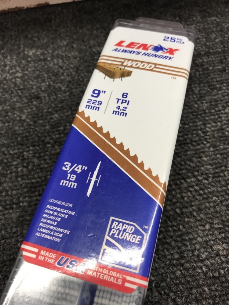 017◇未開封品?即決価格◇LENOX セーバーソーブレード 替刃 25pcs 20558B956R ⑥