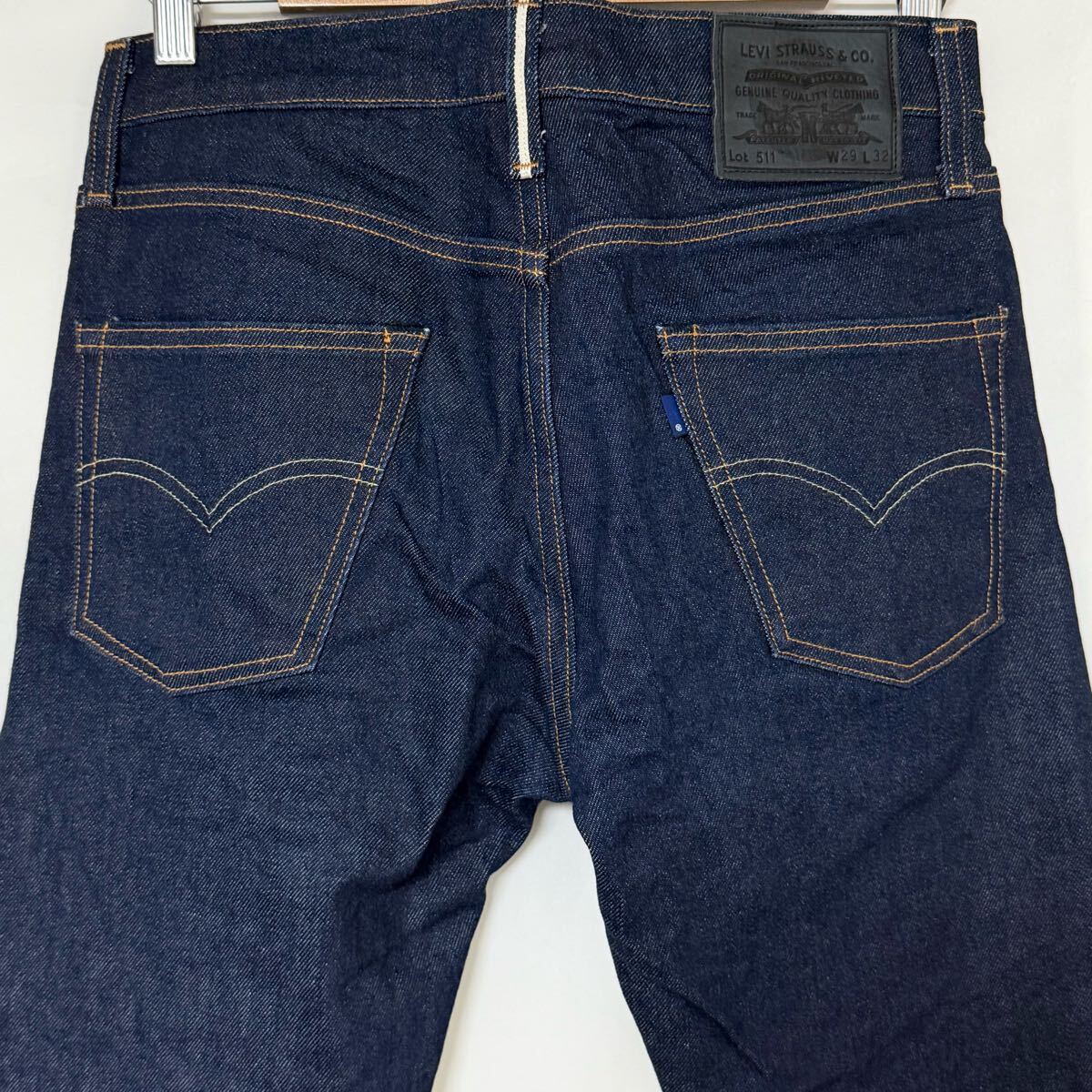 LEVI'S リーバイス 511 セルビッチ リジット デニムパンツサークルRタブ 白耳 生デニム ジーンズ W29 L32