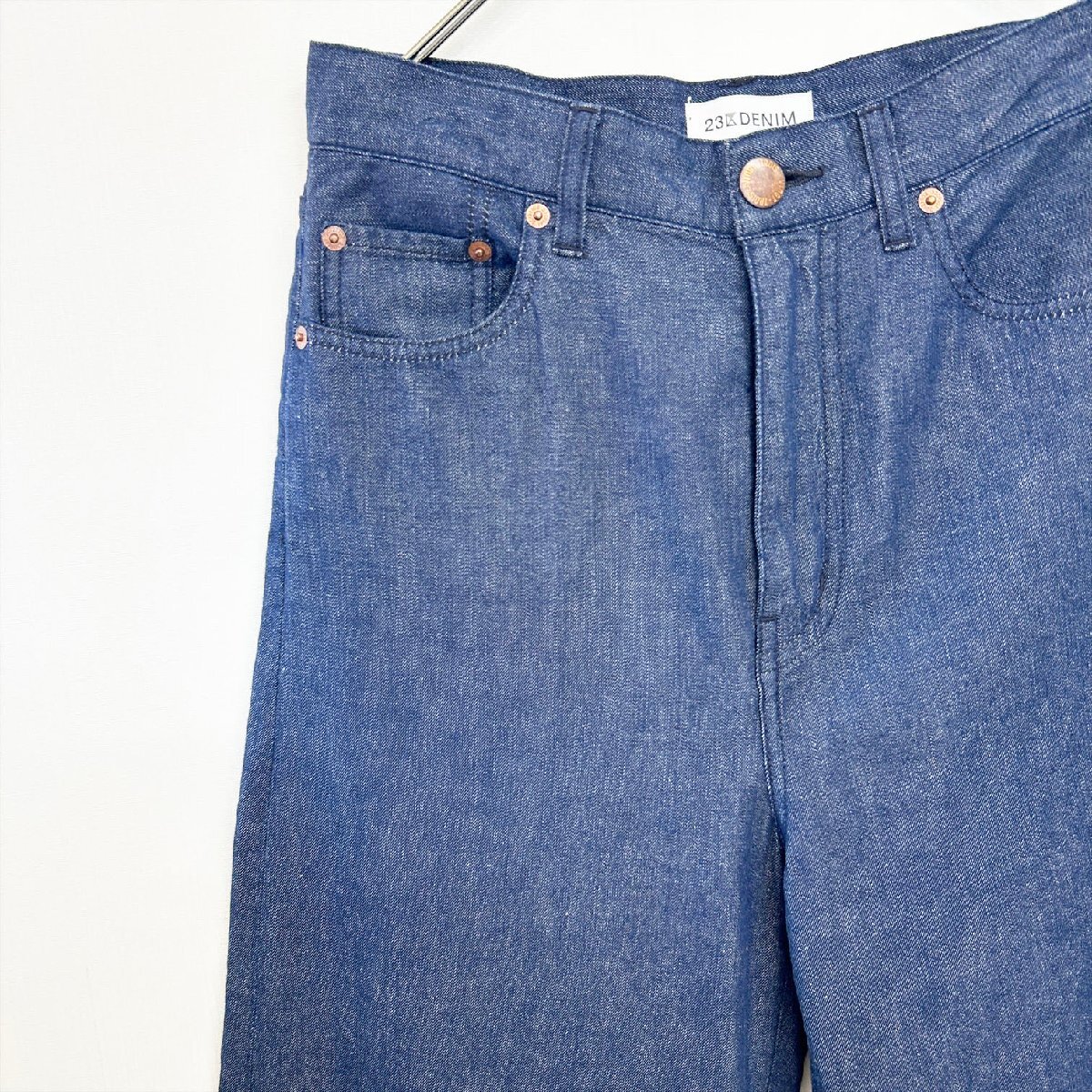 23區(qū) DENIM デニム ライトオンス デニム ワイド パンツ サイズ38 M Js6-111