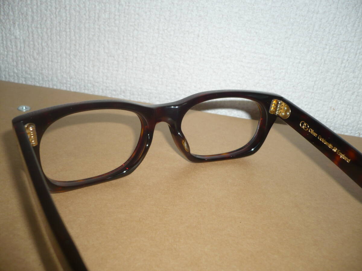 Oliver Goldsmith VICE CONSUL-s Dark Tortoiseshell 新品同様 日本製 10金 3ピン 8mm生地 ピーターセラーズ ピンクパンサー_画像9