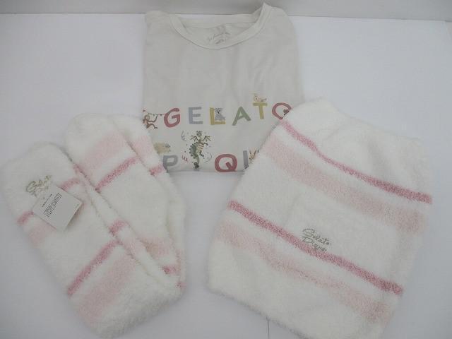 中古 ジェラートピケ gelato pique ルームウェア パジャマ ルームソックス 6點 F ONE レディース