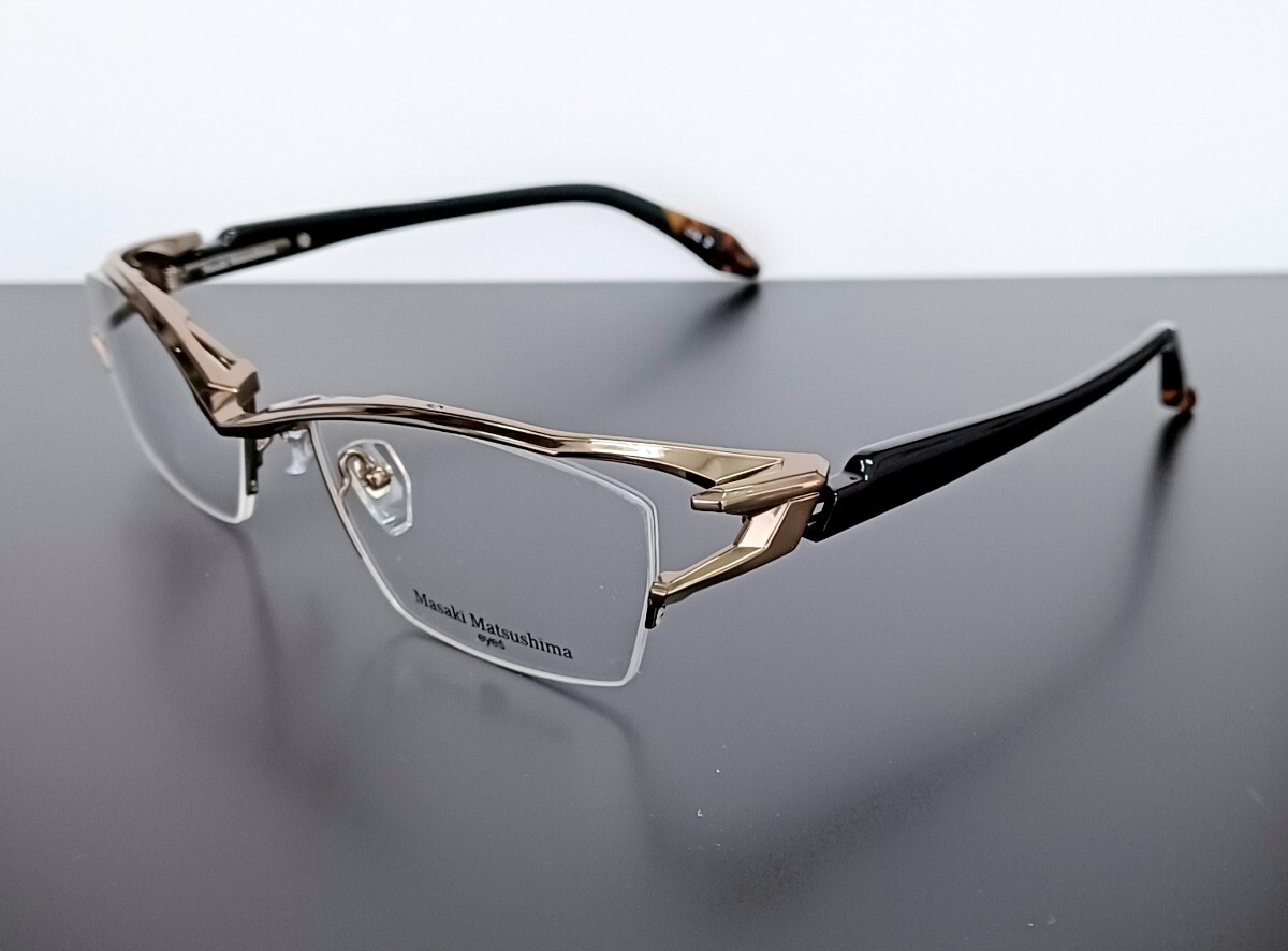 美品　Masaki Matsushima サングラス Ti-M 57◻︎15 MASAKI MATSUSHIMA - 美品 Masaki Matsushima サングラス Ti-M