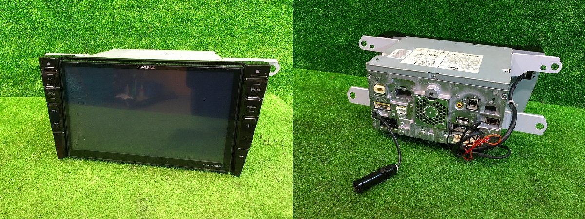 ｒ管理78212 H24 プリウス ZVW30 】★ アルパイン 9インチワイドVGA LED液晶 SDナビ EX009V 地図2013年 パネル付き★ Bluetooth対応 動作OK