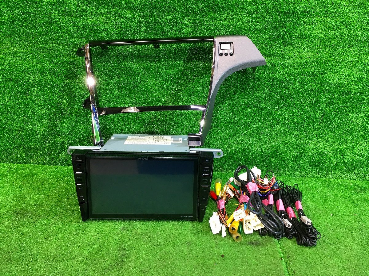 ｒ管理78212 H24 プリウス ZVW30 】★ アルパイン 9インチワイドVGA LED液晶 SDナビ EX009V 地図2013年 パネル付き★ Bluetooth対応 動作OK