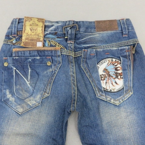 YSS5847★RED PEPPER/レッドペッパー GOLD LABEL ジーンズ デニムパンツ フレア ブーツカット 刺繍 サイズ29 未使用★A