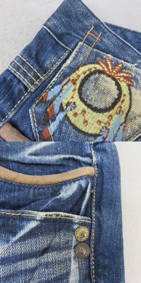 YSS5847★RED PEPPER/レッドペッパー GOLD LABEL ジーンズ デニムパンツ フレア ブーツカット 刺繍 サイズ29 未使用★A