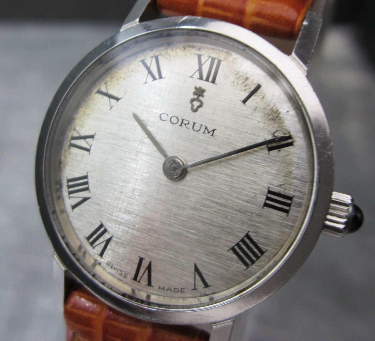  редкий mo Delco rum механический завод наручные часы Corum оригинальный хвост таблеток серебряный 
