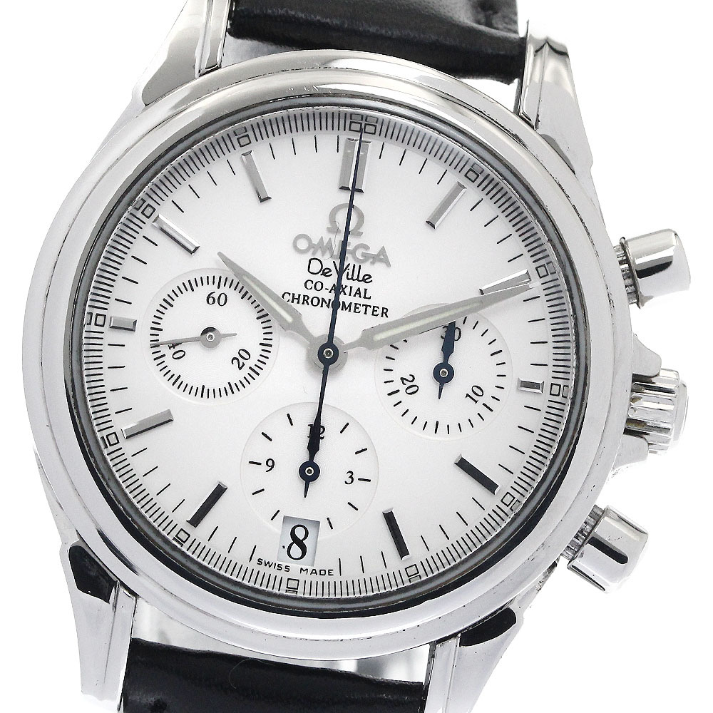  Omega OMEGA 4872.31.32 De Ville коаксильный хронограф самозаводящиеся часы женский хорошая вещь _887973