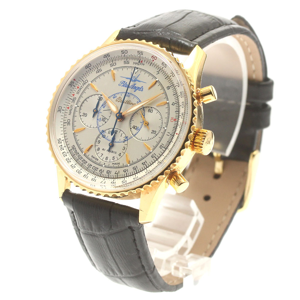 ブライトリング BREITLING H30030.1 ナビタイマー モンブリラン K18YG クロノグラフ 自動巻き メンズ _884422