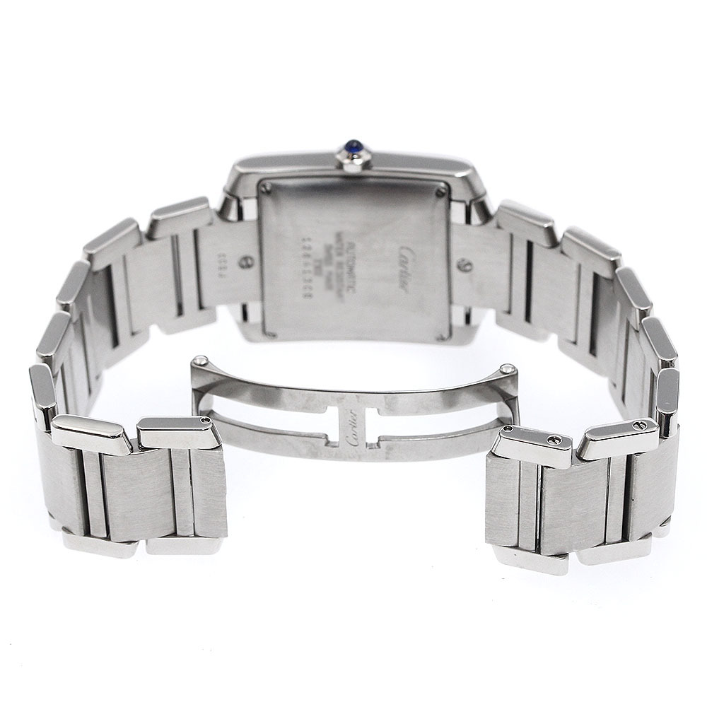 カルティエ CARTIER W51002Q3 タンクフランセーズLM デイト 自動巻き メンズ _894854