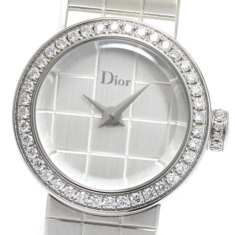  Dior Dior CD040111la*ti*du* Dior бриллиантовая оправа кварц женский хорошая вещь _891589[ev10]