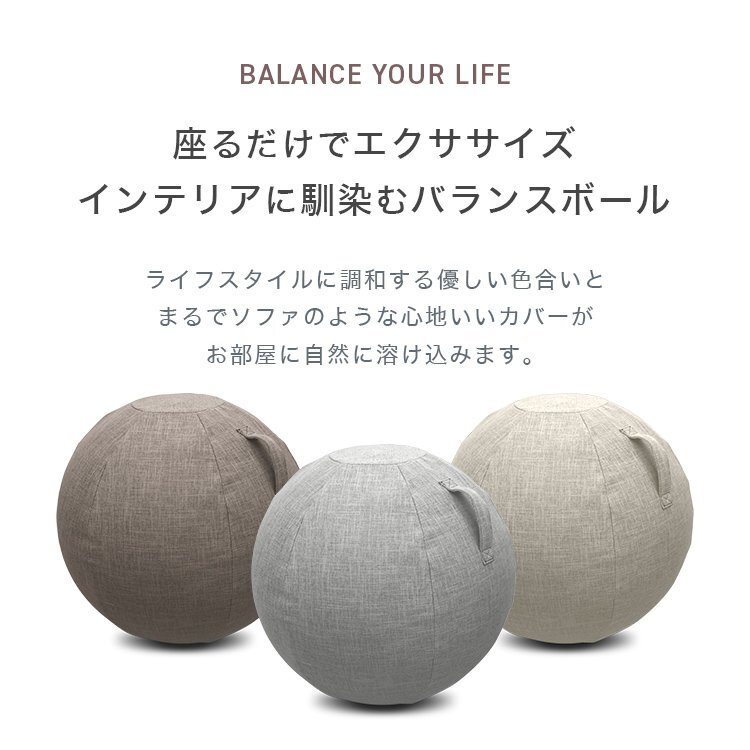 【數量限定セール】バランスボール 65cm 洗えるカバー付 空気入れポンプ付 ヨガボール 體干トレーニング ダイエット 椅子