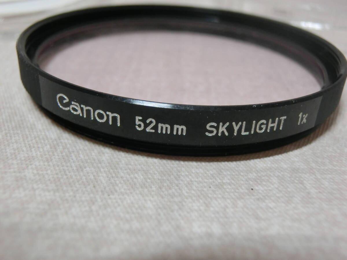 【中古品/現(xiàn)狀品】Canon 52mm SKYLIGHT 1x キャノン スカイライト 保護(hù)用 ケース付き（6052）