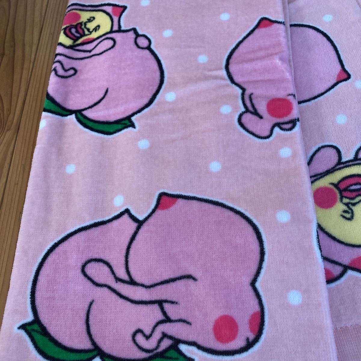 新品即決送料無料♪こびとづかん　カクレモモジリ　普通判バスタオル60×120㎝綿100％キモカワ　再ブーム　プールレジャーお昼寝などに♪
