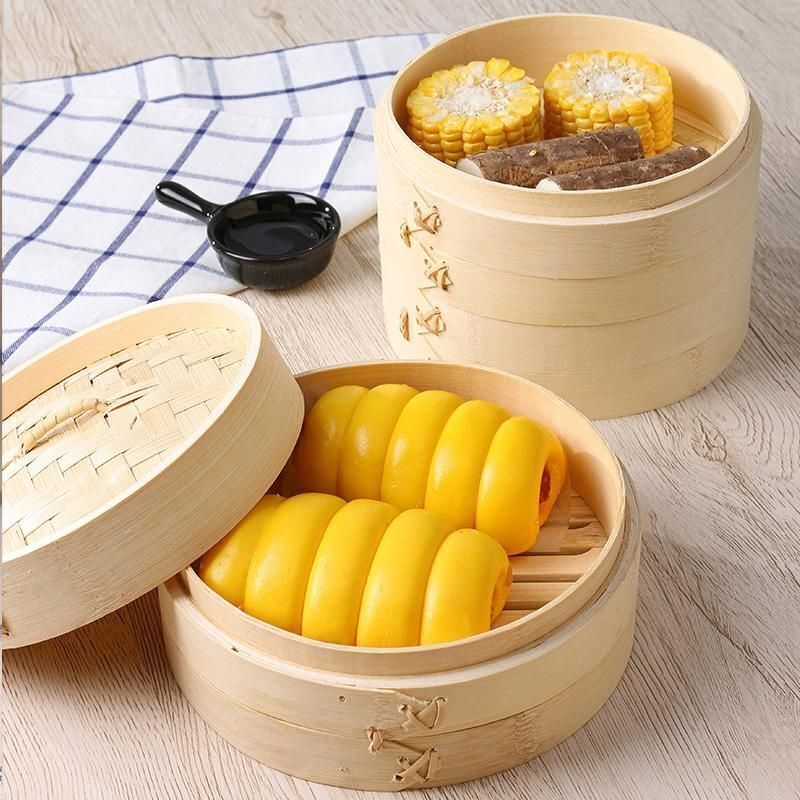 竹 せいろ 蒸し器 中華せいろ 21cm 竹セイロ セット せいろ身×2 ふた×1 対応 蒸籠 セイロ
