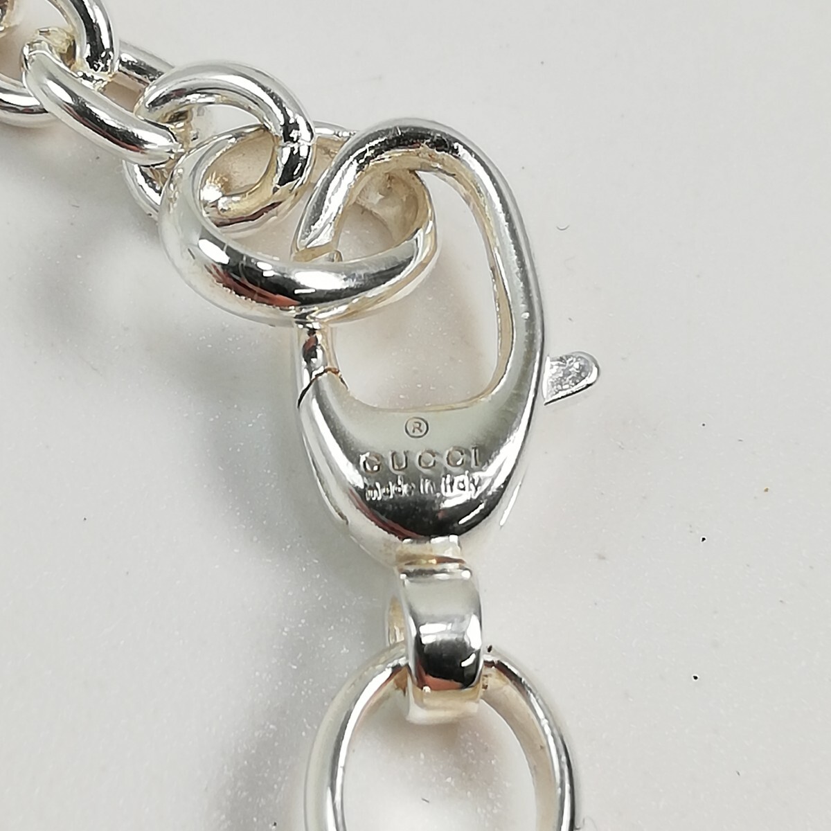 KA★1円～ 美品 GUCCI グッチ インターロッキングG SILVER シルバー Ag925 刻印 ネックレス ペンダント アクセサリー 付屬品あり SV925