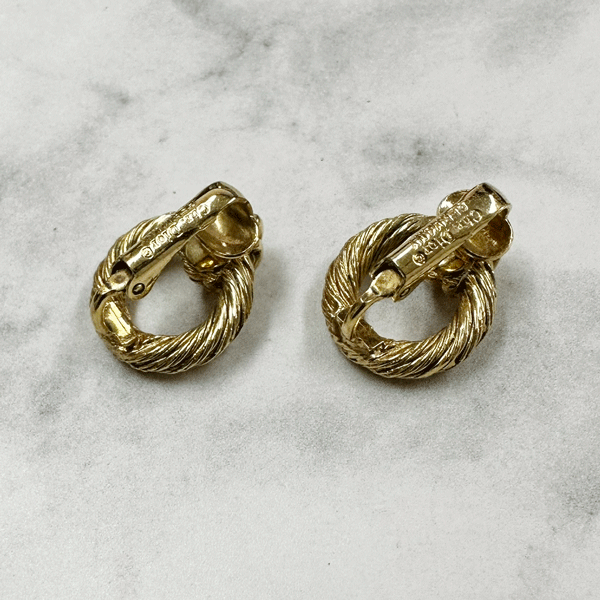  б/у Christian Dior/ Christian Dior /CD серьги Германия производства античный / Vintage 