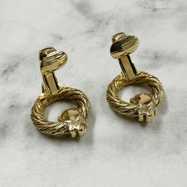  б/у Christian Dior/ Christian Dior /CD серьги Германия производства античный / Vintage 