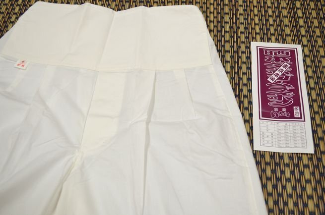 山笠 祭り 用品　東京いろは ブランド　ダボパンツ 白　サイズ特大（LLサイズ）　yamakasa-dabopan-01