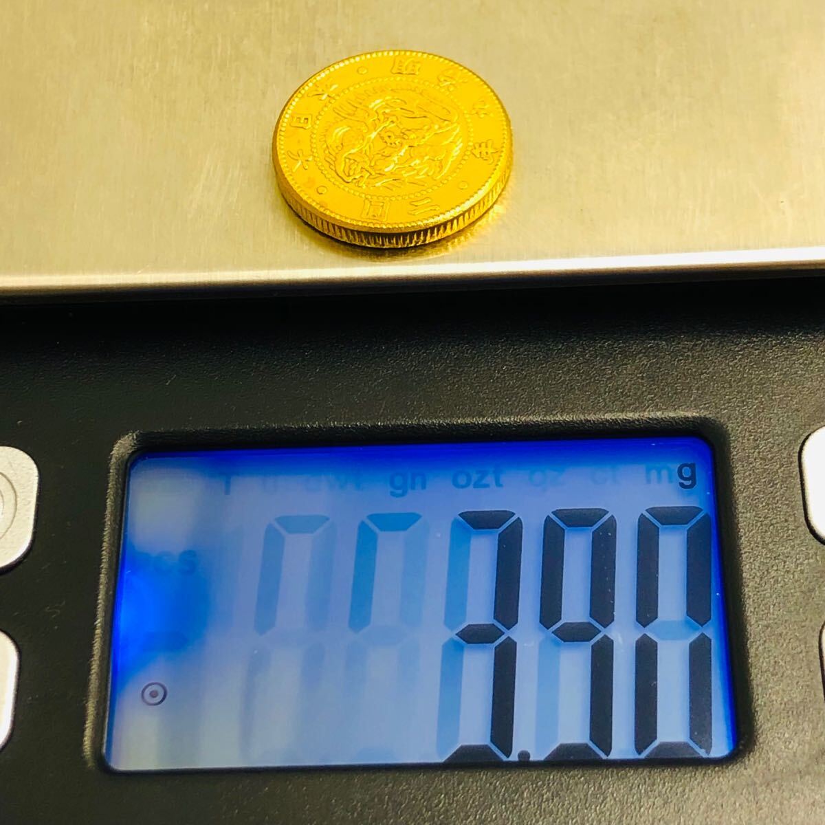 金貨 旧二十圓金貨 明治9年 菊の御紋 大日本 美品 旭日