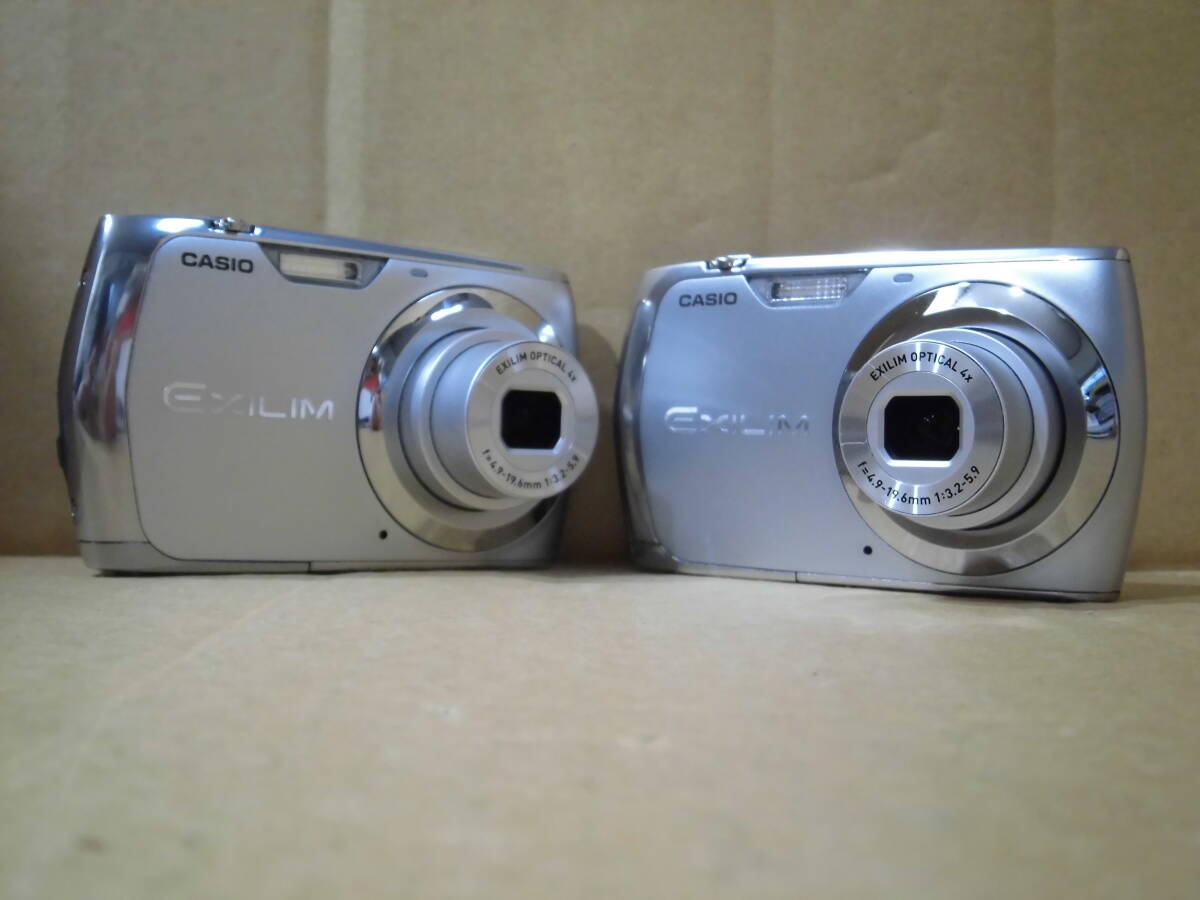 カシオ コンパクト デジタルカメラ エクシリム EX- Z370 シルバー 2臺(tái) 　當(dāng)時(shí)物　　
