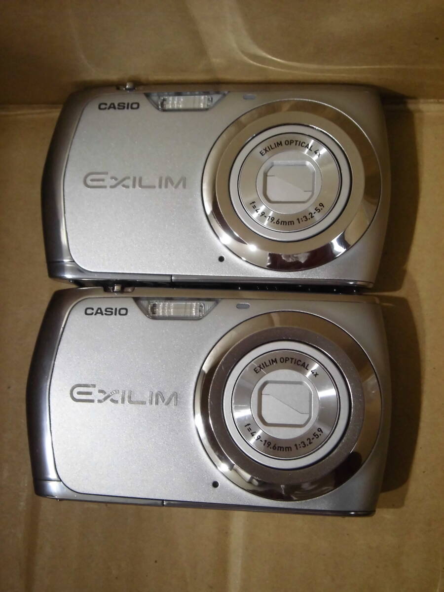 カシオ コンパクト デジタルカメラ エクシリム EX- Z370 シルバー 2臺(tái) 　當(dāng)時(shí)物　　