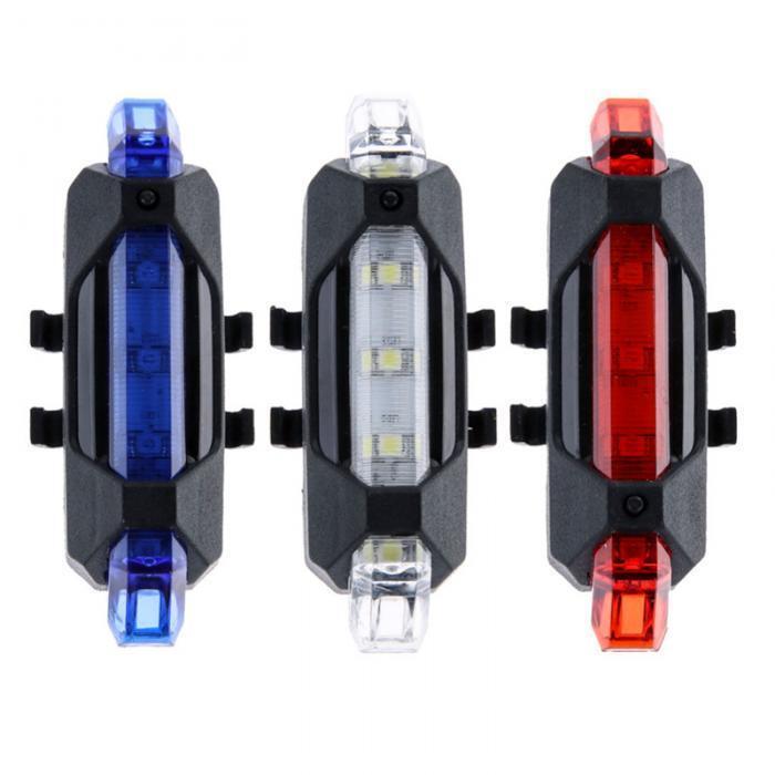 処分 超高輝度凄く明るい!! エアロタイプ USB充電タイプ LEDライト フレームシートポスト取り付け 4モード點燈 生活防水 白色 ゆうメール可