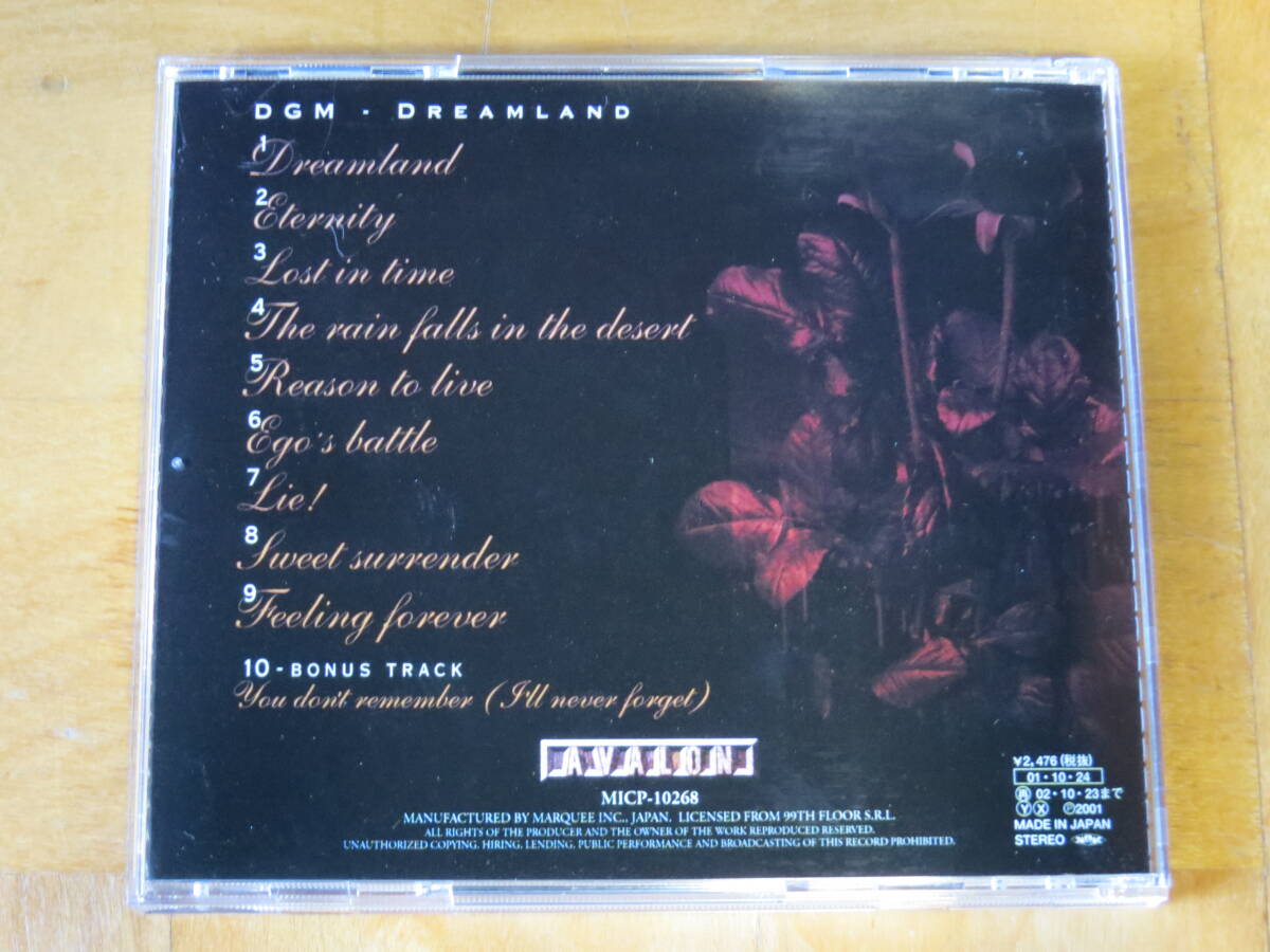 DGM/Dreamland 国内盤 帯付き_画像3