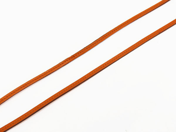 レア美品 エルメス パフューム ボトル ネックレス チョーカー 香水ボトル アドマイザー レザーストラップ オレンジ シルバー925_画像9